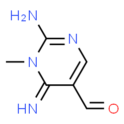 5-Pyrimidinecarboxaldehyde,2-amino-1,6-dihydro-6-imino-1-methyl- structure