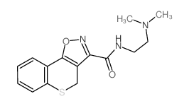 N-(2-(Dimethylamino)ethyl)-4H-thiochromeno(3,4-d)isoxazole-3-carboxamide结构式