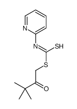 (3,3-dimethyl-2-oxobutyl) N-pyridin-2-ylcarbamodithioate Structure