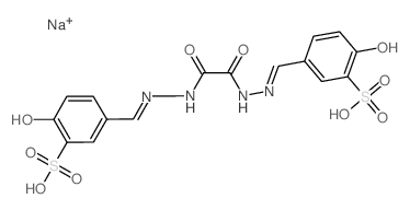 Ethanedioic acid,1,2-bis[2-[(4-hydroxy-3-sulfophenyl)methylene]hydrazide], sodium salt (1:2) picture