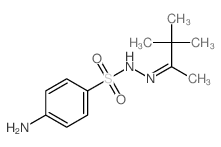 4-amino-N-(3,3-dimethylbutan-2-ylideneamino)benzenesulfonamide结构式