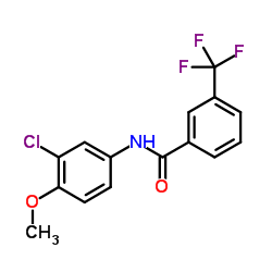 N-(3-Chloro-4-methoxyphenyl)-3-(trifluoromethyl)benzamide Structure