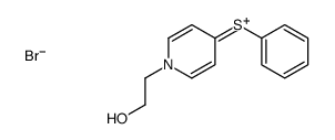 2-(4-phenylsulfanylpyridin-1-ium-1-yl)ethanol,bromide结构式