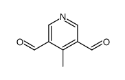 3,5-Pyridinedicarboxaldehyde, 4-methyl- (9CI) Structure