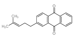 9,10-Anthracenedione,2-(4-methyl-3-penten-1-yl)-结构式
