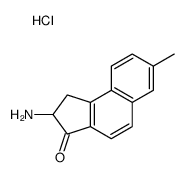 2-amino-7-methyl-1,2-dihydrocyclopenta[a]naphthalen-3-one,hydrochloride结构式