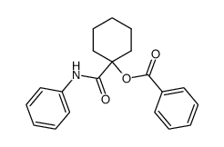 1-benzoyloxy-cyclohexanecarboxylic acid anilide结构式