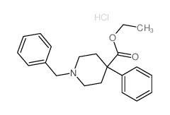 ethyl 1-benzyl-4-phenyl-piperidine-4-carboxylate结构式