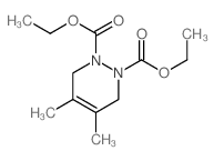 diethyl 4,5-dimethyl-3,6-dihydropyridazine-1,2-dicarboxylate结构式