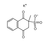 2-methyl-1,4-dioxo-1,2,3,4-tetrahydro-naphthalene-2-sulfonic acid ; potassium-salt结构式