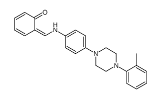 Phenol, 2-(((4-(4-(2-methylphenyl)-1-piperazinyl)phenyl)imino)methyl)-结构式