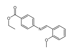 p-(o-Methoxybenzylidene)aminobenzoic acid ethyl ester结构式