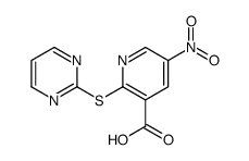5-nitro-2-pyrimidin-2-ylsulfanylpyridine-3-carboxylic acid结构式