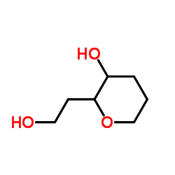 2H-Pyran-2-ethanol, tetrahydro-3-hydroxy- (9CI)结构式