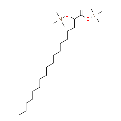 2-Trimethylsilyloxyoctadecanoic acid trimethylsilyl ester Structure