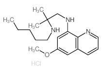 N-(6-methoxyquinolin-8-yl)-2-methyl-N-pentyl-propane-1,2-diamine structure