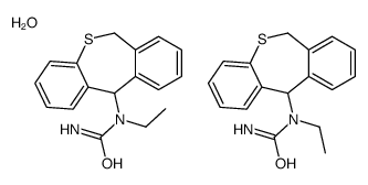 1-(6,11-dihydrobenzo[c][1]benzothiepin-11-yl)-1-ethylurea,hydrate Structure
