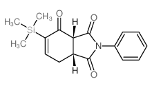 (3aR,7aR)-2-phenyl-5-trimethylsilyl-7,7a-dihydro-3aH-isoindole-1,3,4-trione结构式