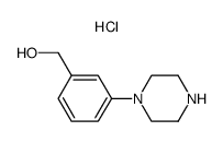 [3-(piperazin-1-yl)phenyl]methanol hydrochloride结构式