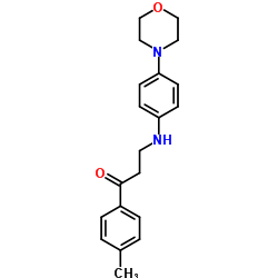 1-(4-METHYLPHENYL)-3-(4-MORPHOLINOANILINO)-1-PROPANONE structure