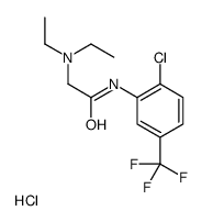 [2-[2-chloro-5-(trifluoromethyl)anilino]-2-oxoethyl]-diethylazanium,chloride Structure