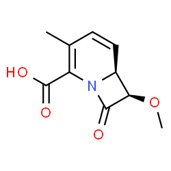 1-Azabicyclo[4.2.0]octa-2,4-diene-2-carboxylicacid,7-methoxy-3-methyl-8-oxo-,trans-(9CI) Structure