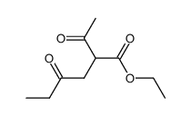ethyl 2-acetyl-4-oxohexanoate结构式