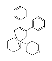 7-Morpholino-4,5-diphenyl-2,6-dithiatricyclo<5.4.0.03,8>undec-4-en Structure