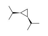 cis-1,2-di(1-methylethyl)cyclopropane Structure