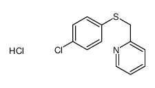 2-[(4-chlorophenyl)sulfanylmethyl]pyridine,hydrochloride结构式