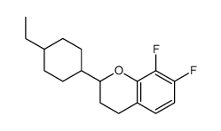 2-(4-ethylcyclohexyl)-7,8-difluoro-3,4-dihydro-2H-chromene结构式