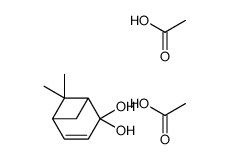 acetic acid,(1R,5R)-6,6-dimethylbicyclo[3.1.1]hept-2-ene-4,4-diol结构式