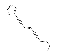 2-dec-3-en-1,5-diynylfuran Structure