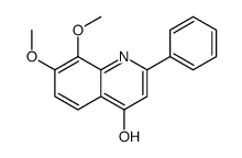 7,8-dimethoxy-2-phenyl-1H-quinolin-4-one结构式