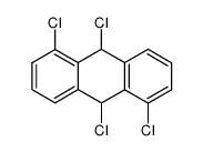 1,5,9,10-tetrachloro-9,10-dihydroanthracene结构式