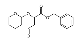 (S)-4-Oxo-2-(tetrahydro-pyran-2-yloxy)-butyric acid benzyl ester Structure