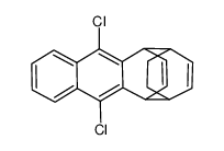 1,4,11,12,15,16-hexahydro-9,10-dichloro-1,4[1',4']-benzenoanthracene结构式