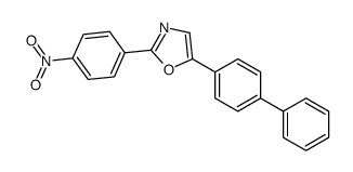 2-(4-nitrophenyl)-5-(4-phenylphenyl)-1,3-oxazole Structure