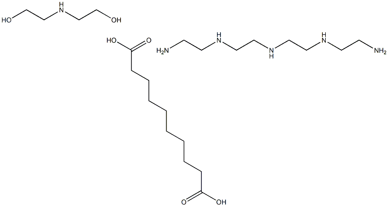 sebacic acid, compound with N-(2-aminoethyl)-N'-[2-[(2-aminoethyl)amino]ethyl]ethane-1,2-diamine and 2,2'-iminodiethanol Structure
