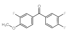 4-甲氧基-3,3,4-三氟苯甲酮结构式