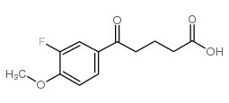 5-(3-氟-4-甲氧基苯基)-5-氧代戊酸结构式