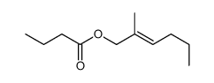 2-methylhex-2-enyl butyrate结构式