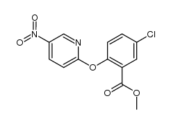 methyl 5-chloro-2-[(5-nitropyridin-2-yl)oxy]benzoate结构式