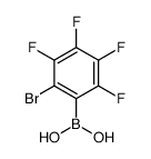 2-Bromo-3,4,5,6-tetrafluorophenylboronic acid结构式