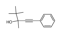 3,4,4-trimethyl-1-phenylpent-1-yn-3-ol结构式