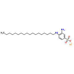 sodium 3-amino-4-(octadecylamino)benzenesulphonate结构式