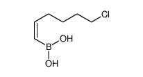 [(E)-6-chlorohex-1-enyl]boronic acid结构式