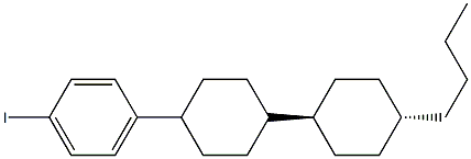 4-([trans(trans)]-4'-butyl-[1,1'-bicyclohexyl]-4-yl)-1-iodo-Benzene Structure