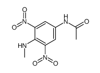 acetic acid-(4-methylamino-3,5-dinitro-anilide) Structure