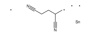 2-(trimethylstannylmethyl)pentanedinitrile Structure